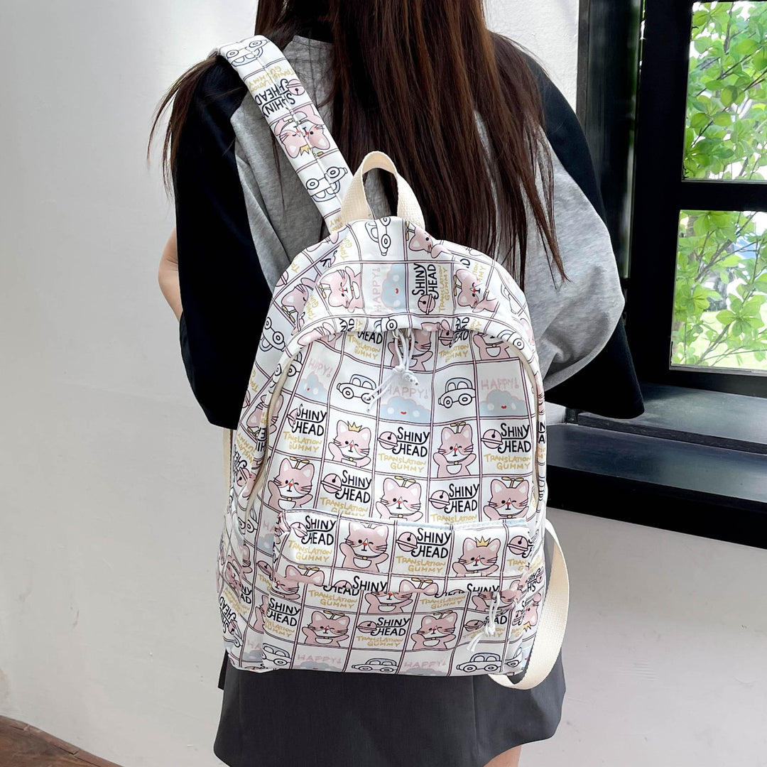 Cartoon Patterned Backpack Kalsten