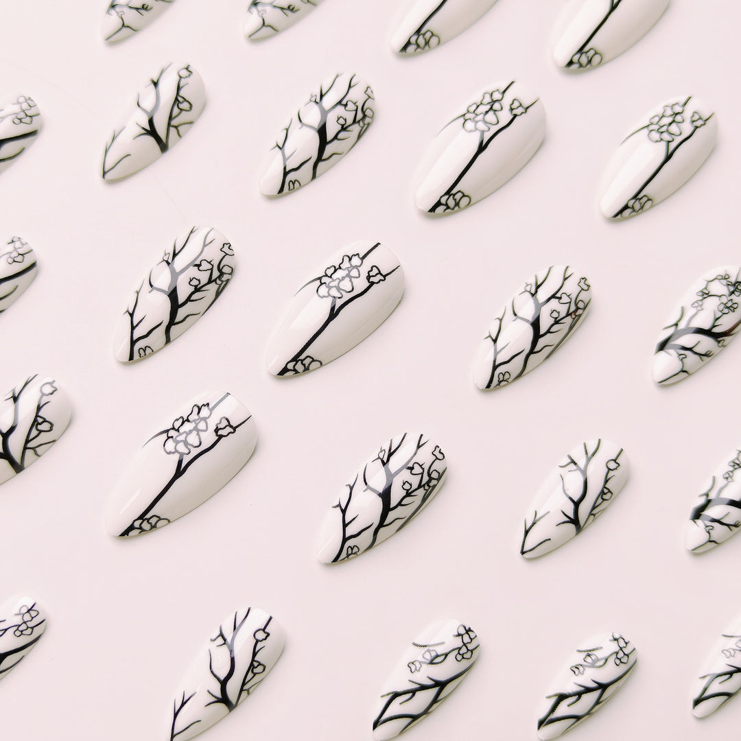 Artistic Branch Pattern Nail Art Kalsten