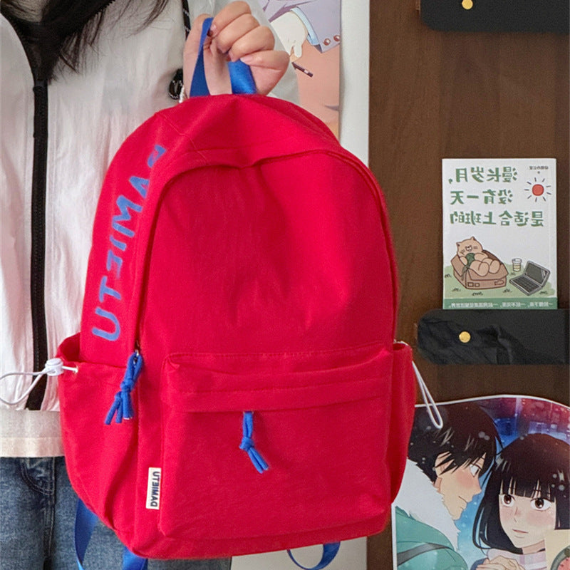 Casual Lightweight Backpack with Cute Plush Keychain Kalsten