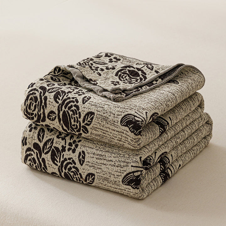 Decorative Floral Throw Blanket