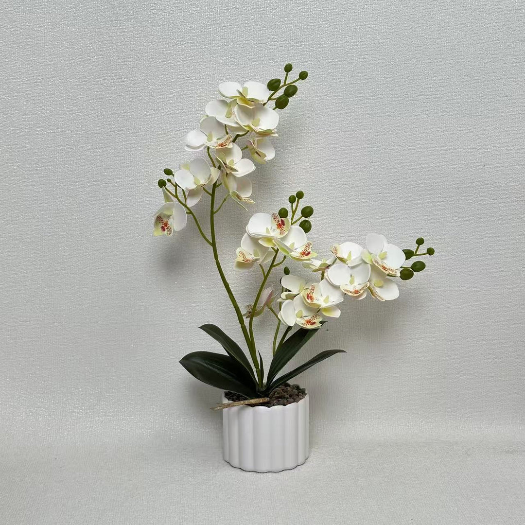 Artificial Orchid Flower Display for Home Decor and Indoor Display