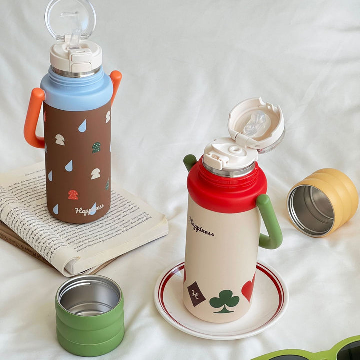 Women Practical Drinking Bottle with Stylish Lid Kalsten
