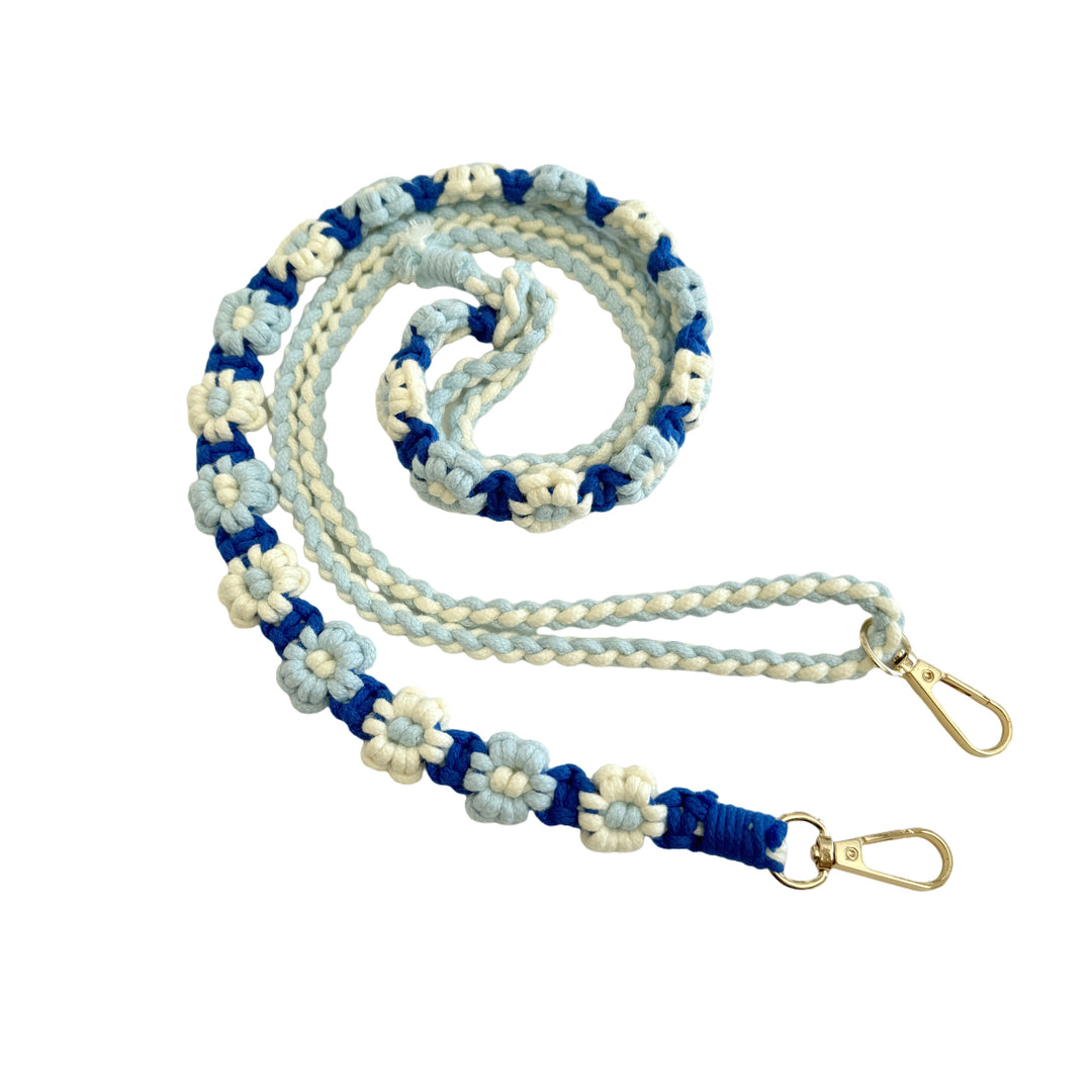 Macrame Pet Leash with Floral Detailing Kalsten