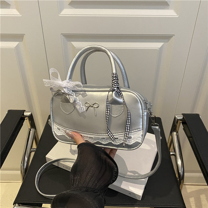 Decorative Bow-Embellished Handbag