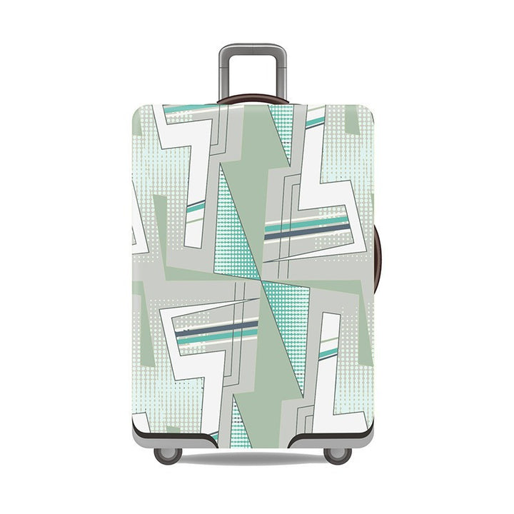 Women's Hard Shell Suitcase with Modern Geometric Design Kalsten