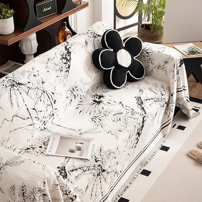 Artistic Floral Tapestry Blanket
