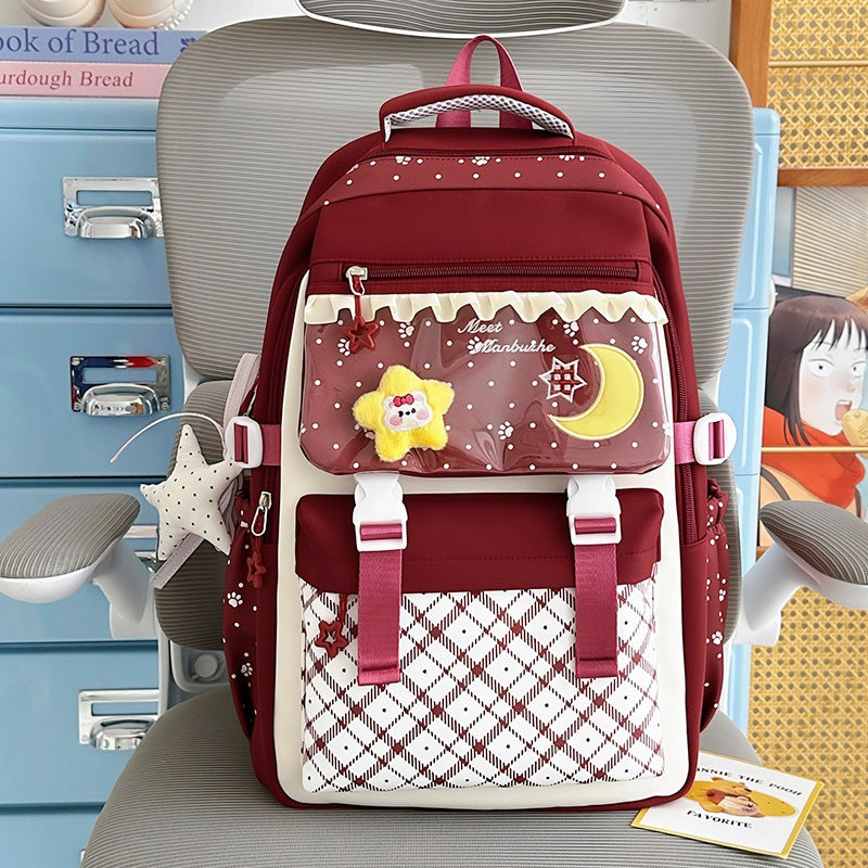 Decorative Graphic Print Backpack Kalsten