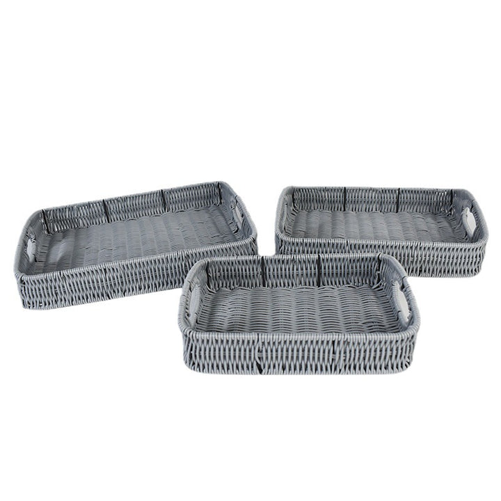 Stacking Woven Storage Trays Kalsten