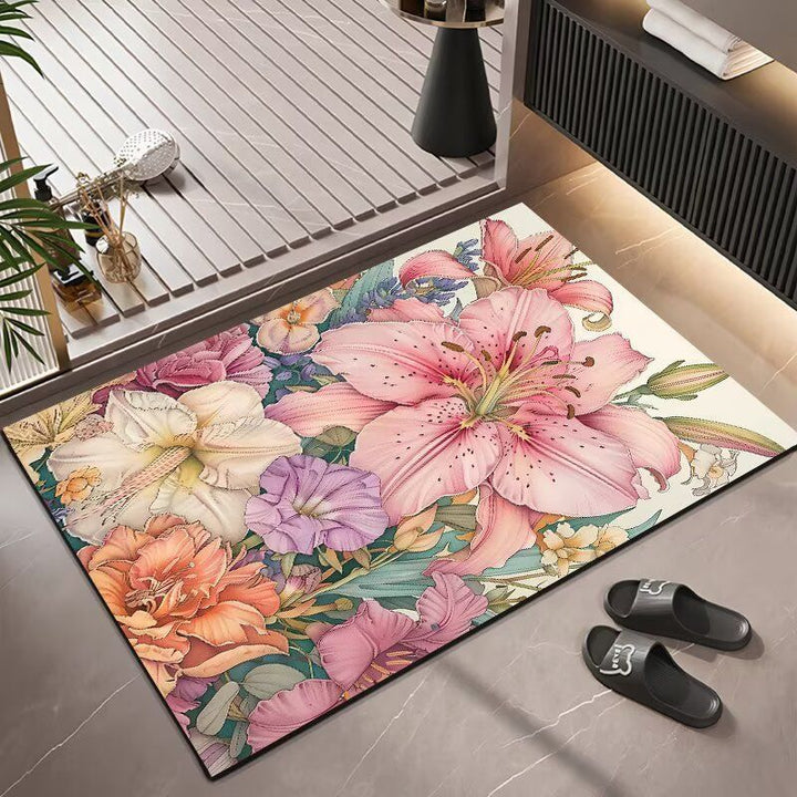 Floral Pattern Area Rug