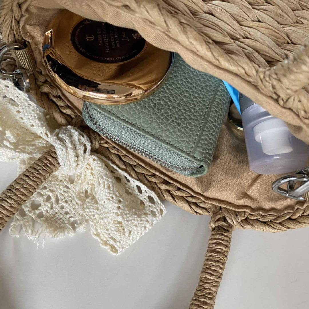 Trendy basket bag with lace application Kalsten