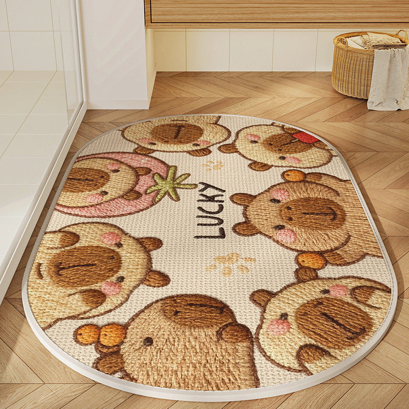 Cute Animal-Themed Bath Mat Kalsten