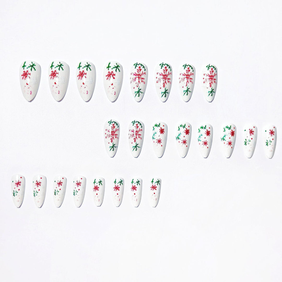Artistic Snowflake Design Nail Art Kalsten