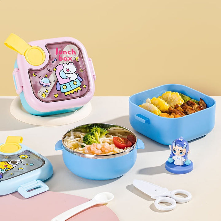 Fun-Themed Multi-Compartment Lunch Box