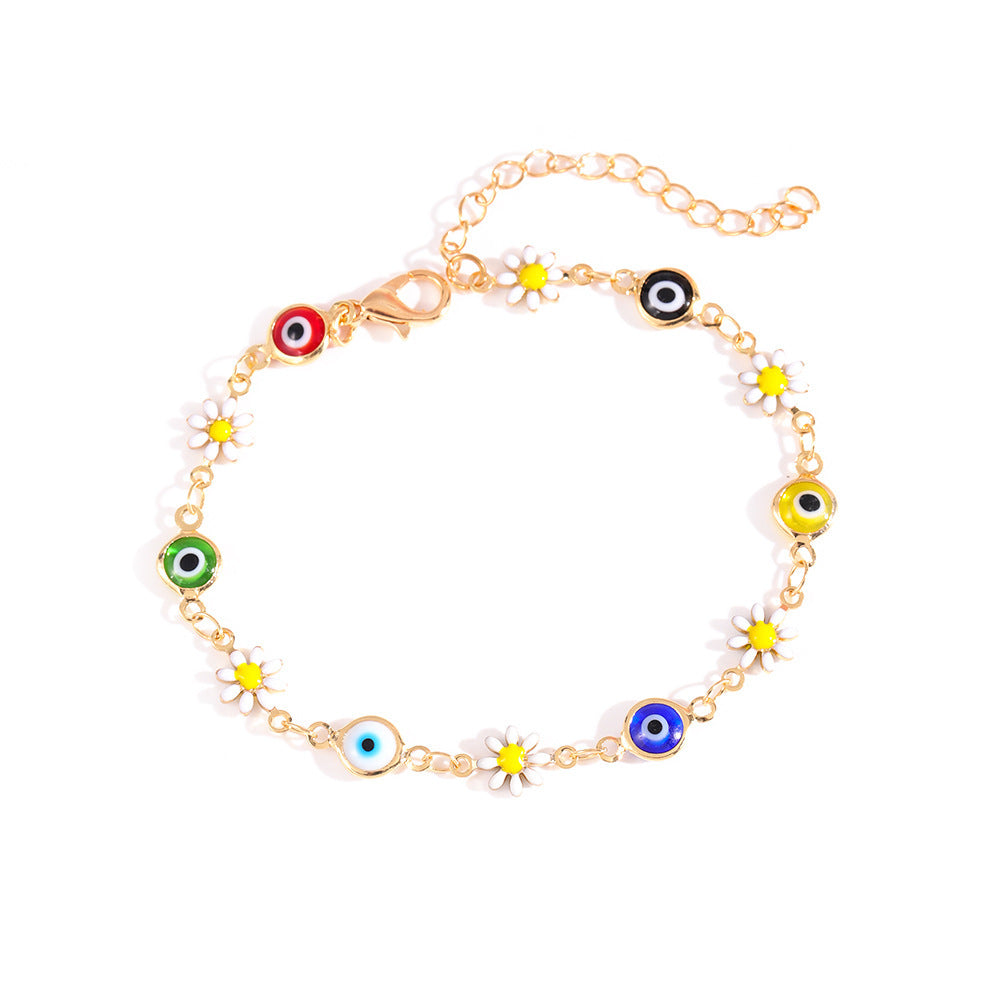Charming Daisy and Evil Eye Bracelet Kalsten