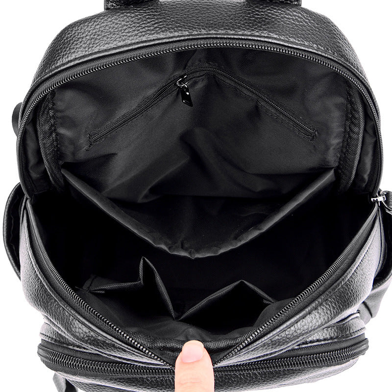 Multi-Compartment Textured Backpack Kalsten