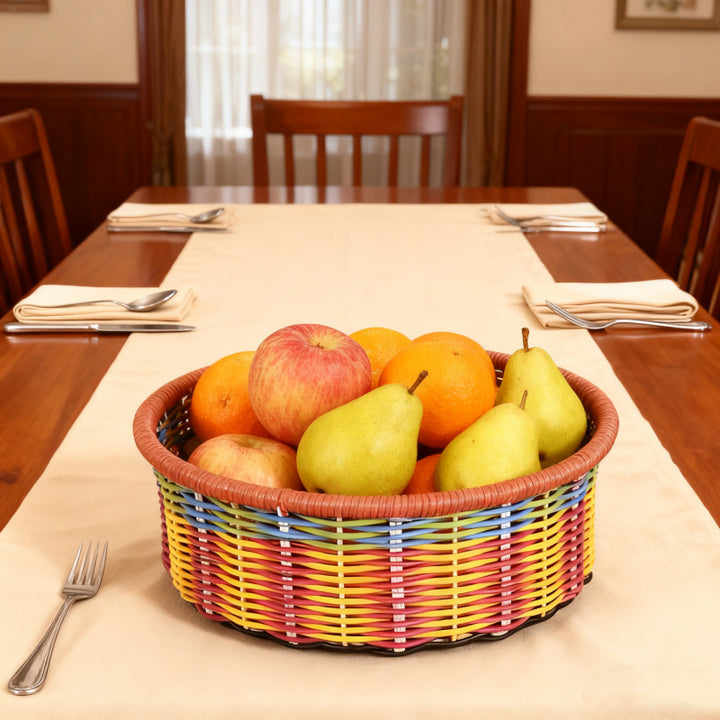 Decorative Round Storage Basket Kalsten