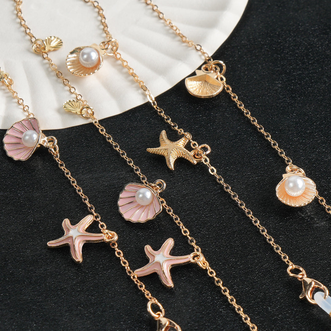 Bohemian Shell & Starfish Pendant Necklace kalsten