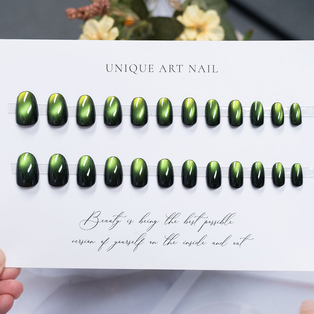 Glossy Long-Lasting Press-On Nail Set