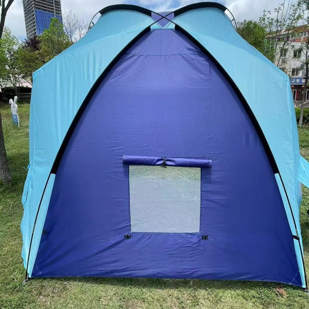 Beach pavilion with integrated windows Kalsten
