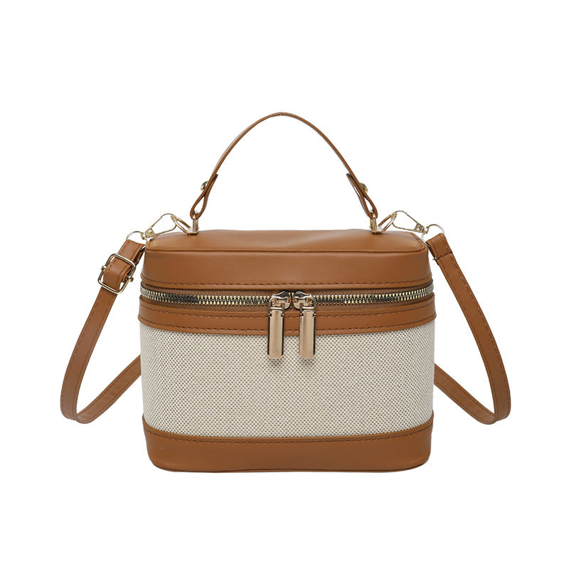 WoChic Leather and Fabric Crossbody Bag Kalsten