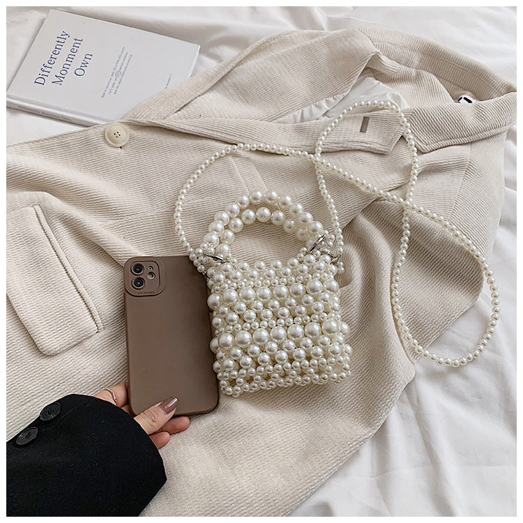 Pearl-Embellished Handbag