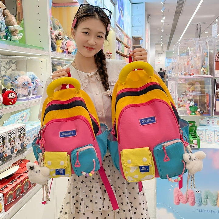 Colorful Multi-Pocket Backpack Kalsten
