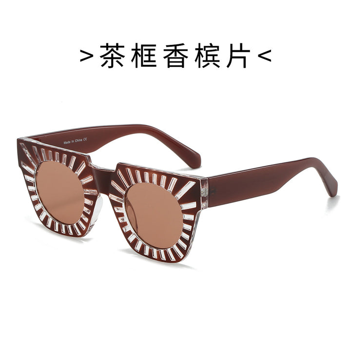 Ladies Fashion Sunglasses with Creative Geometric Frame Kalsten