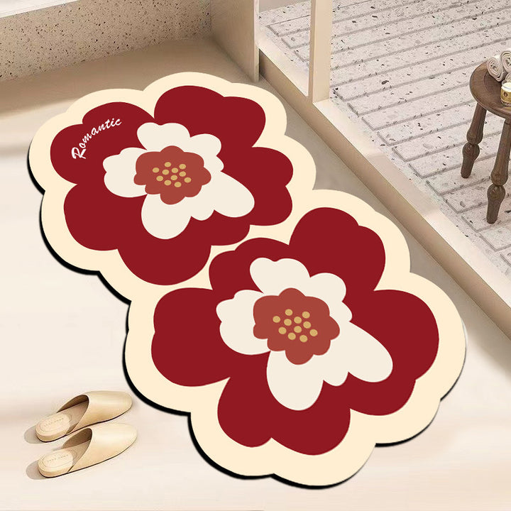 Decorative Flower-Shaped Floor Mat Kalsten