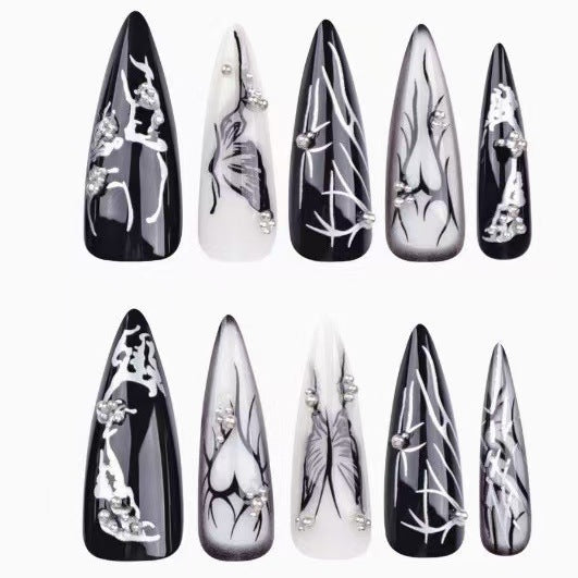 Artistic Stiletto Nail Art