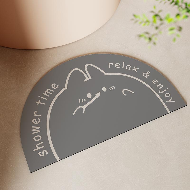 Shower Time Themed Bath Mat Kalsten