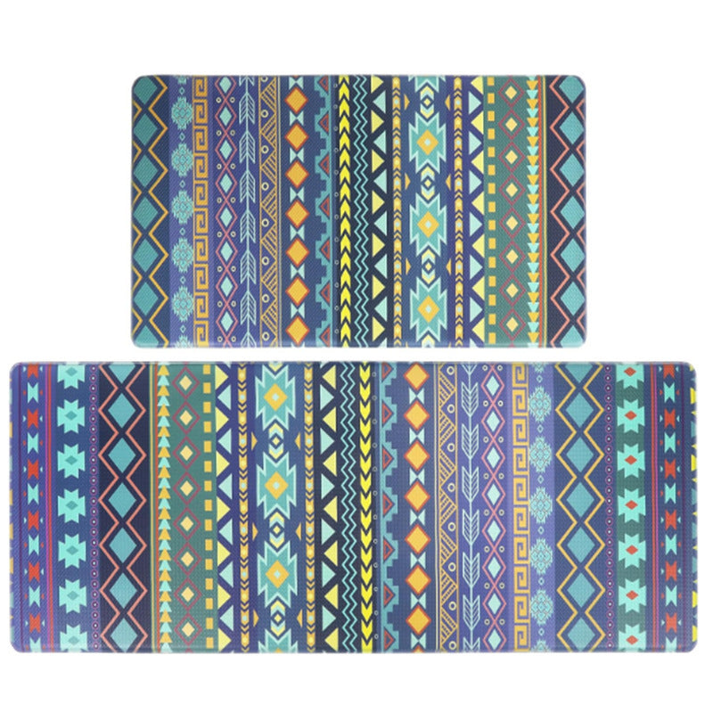 Non-Slip Geometric Print Kitchen Mat Set Kalsten