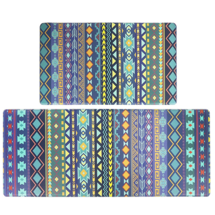 Non-Slip Geometric Print Kitchen Mat Set Kalsten