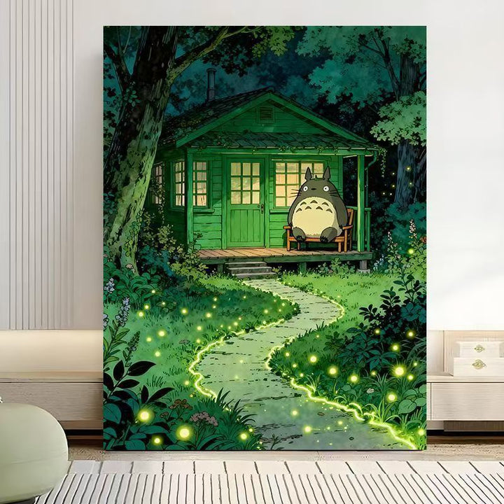 Enchanted Forest Scene Canvas Art Print Kalsten