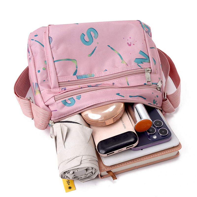 WoStylish Multi-Zipper Crossbody Bag