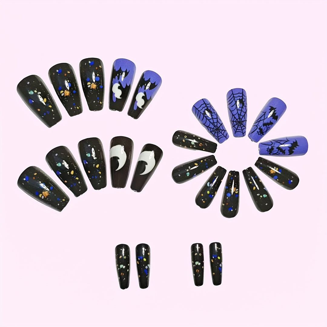 Halloween-Inspired Thematic Nail Art Set