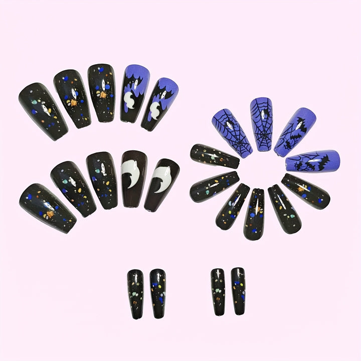 Halloween-Inspired Thematic Nail Art Set