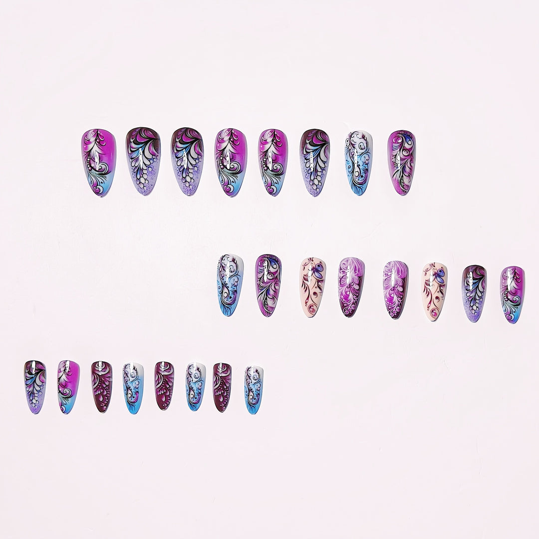 Artistic Floral Nail Design Kalsten