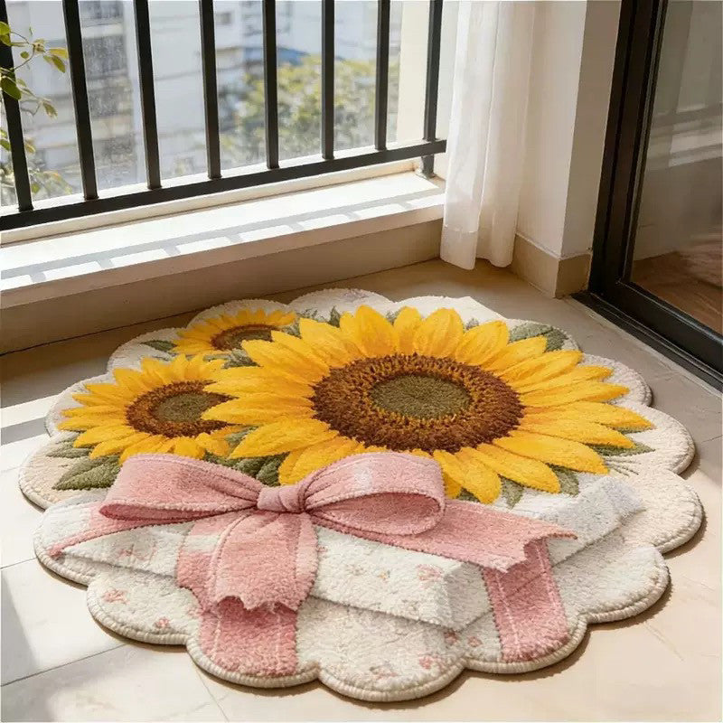 Elegant Floral Design Area Rug for Home