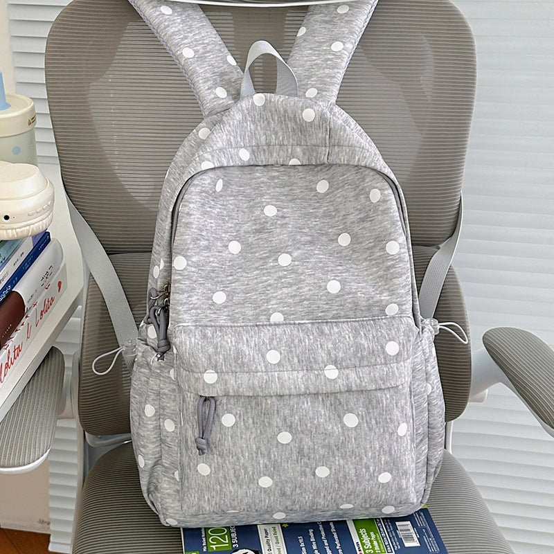 Cute Polka Dot Cotton Backpack Kalsten
