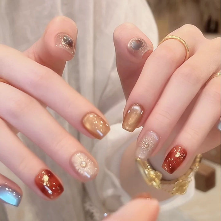 Premium Ocean-Inspired Press-On Nail Extensions Kalsten