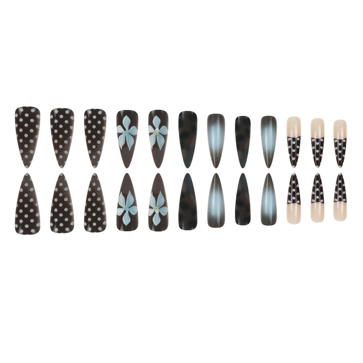 Decorative Artistic Long Stiletto Nail Extensions Kalsten