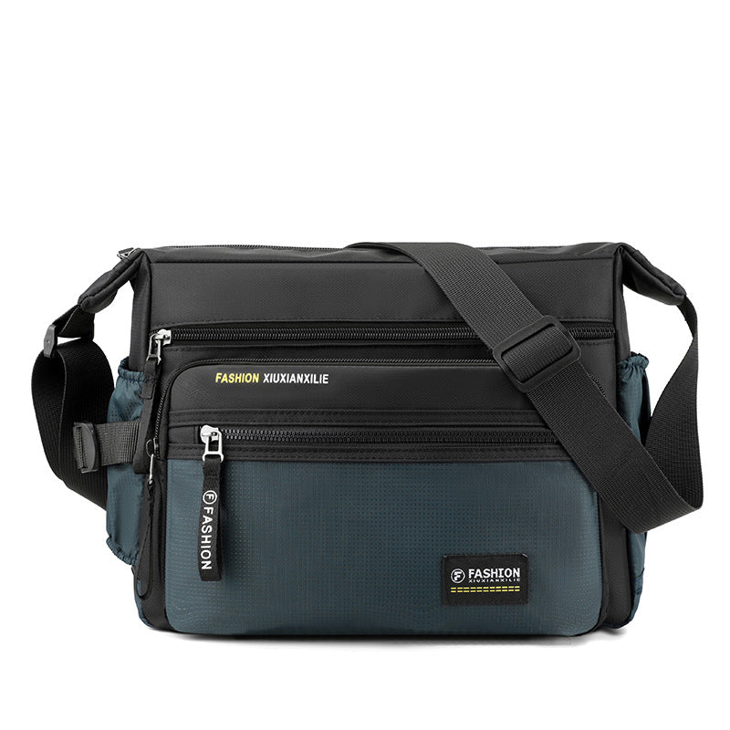Multi-Compartment Travel Messenger Bag
