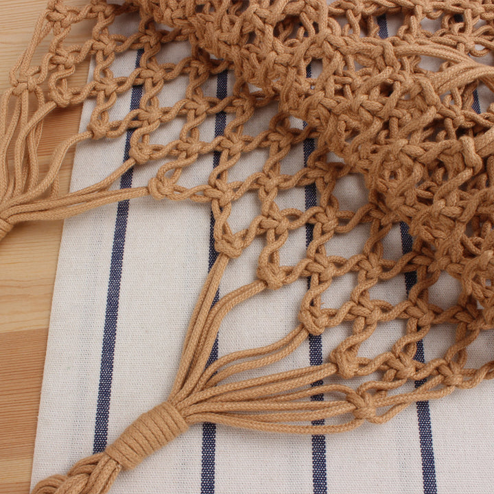 Handmade mesh tote bag with inner pouch Kalsten