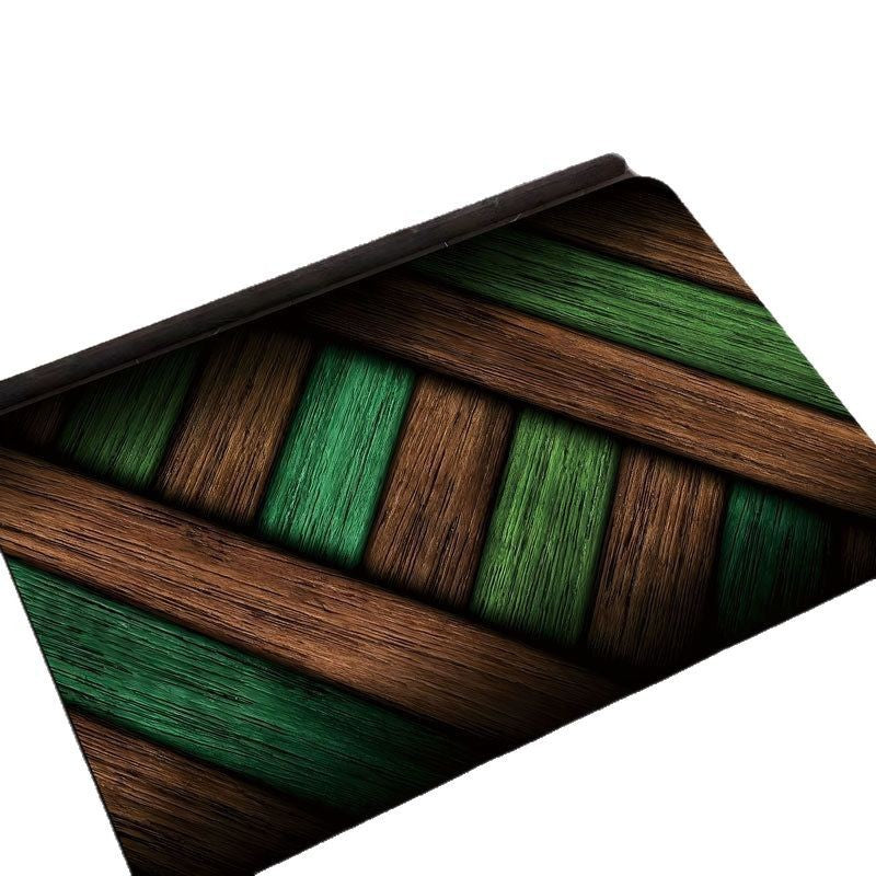 Decorative Wood Grain Area Mat Kalsten