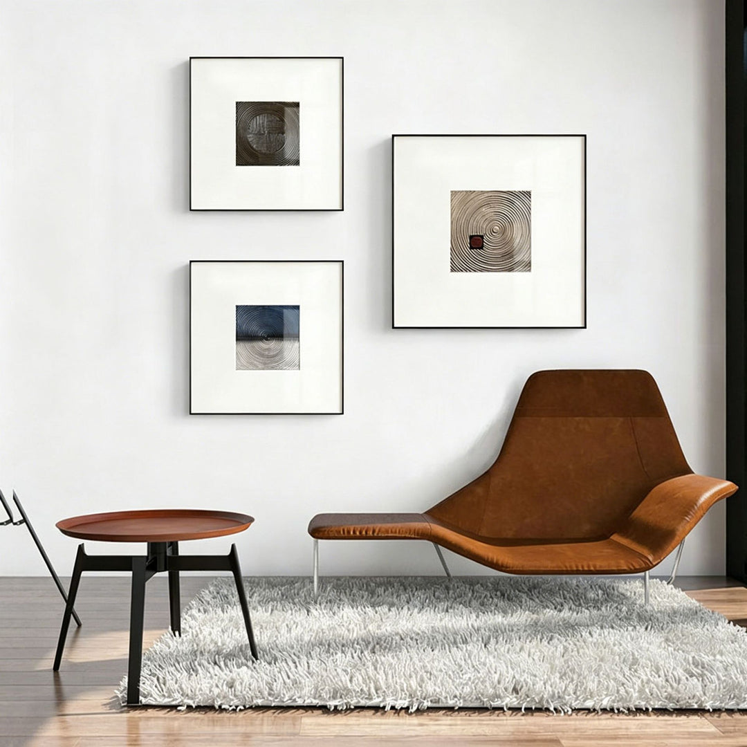 Framed Geometric Canvas Wall Art