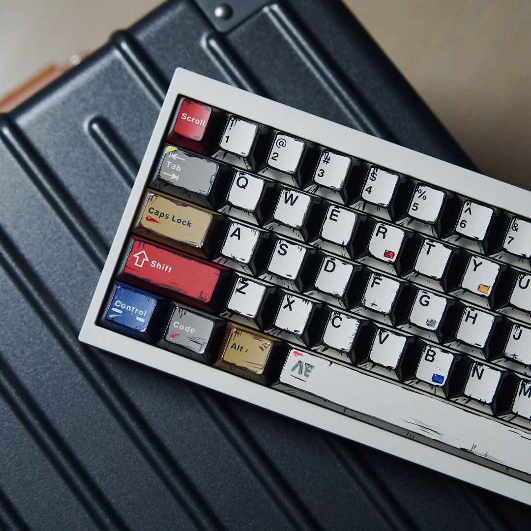Retro-Themed Custom Mechanical Keyboard Kalsten