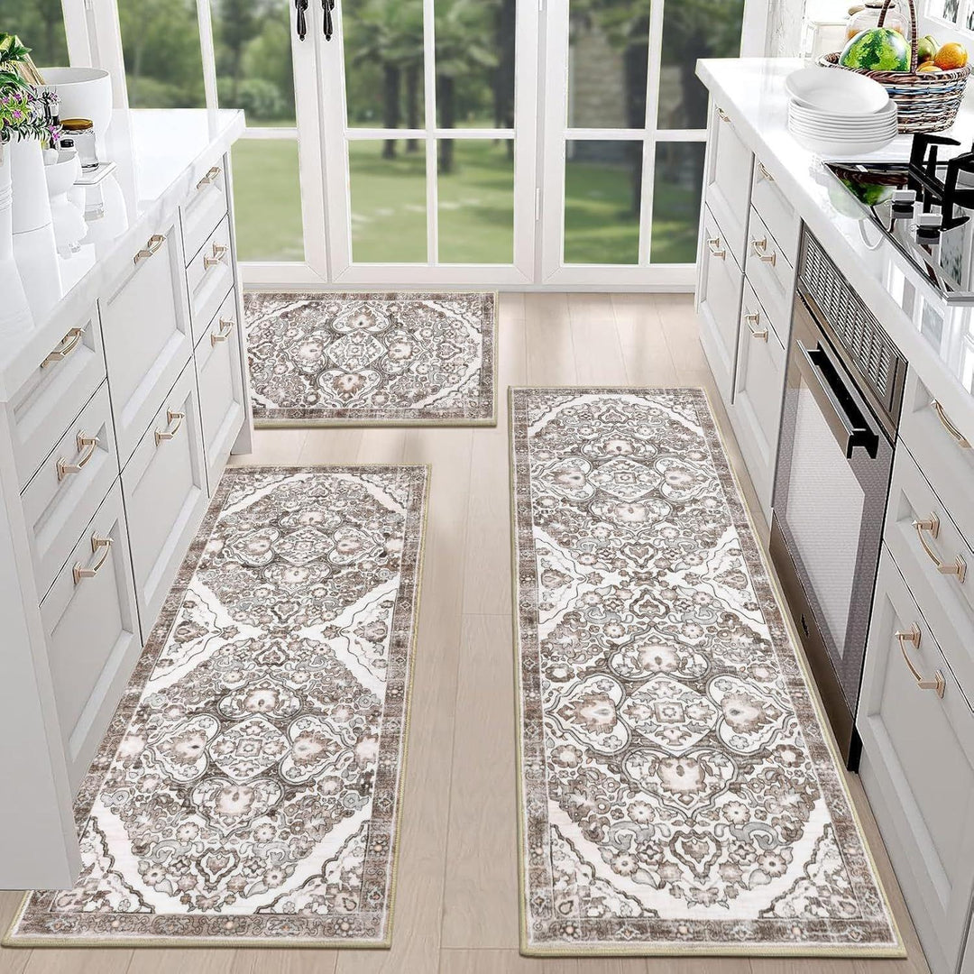Luxurious Vintage-Inspired Kitchen Runner Mat Kalsten