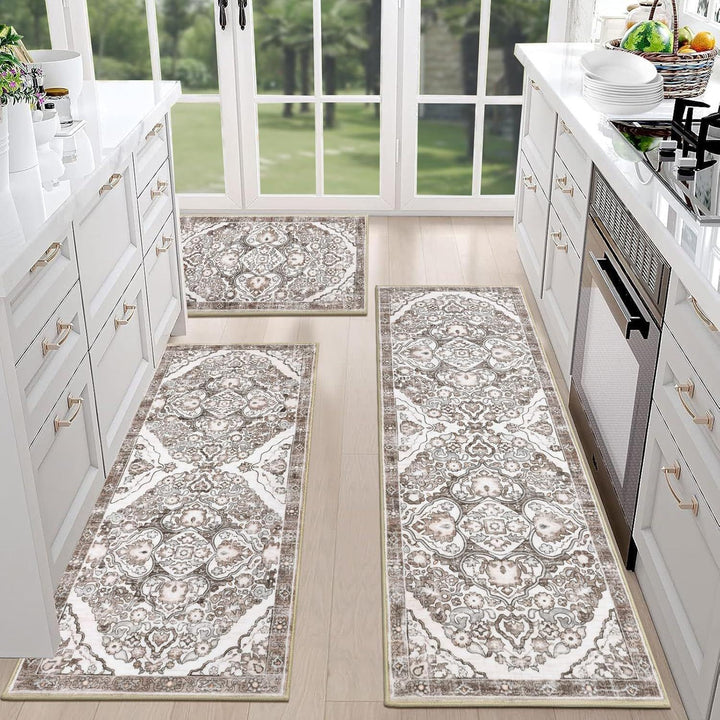 Luxurious Vintage-Inspired Kitchen Runner Mat Kalsten