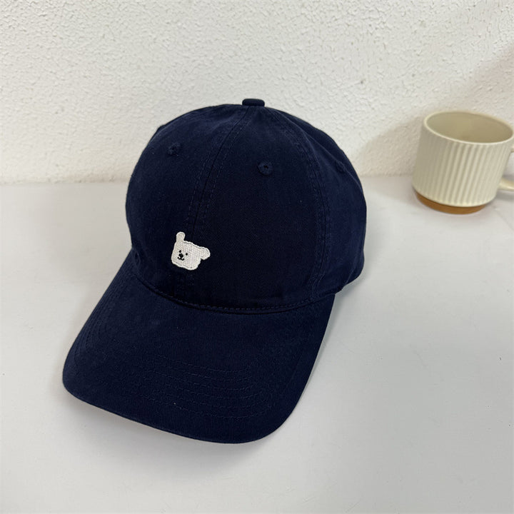 Women's Cute Embroidered Bear Cap Kalsten