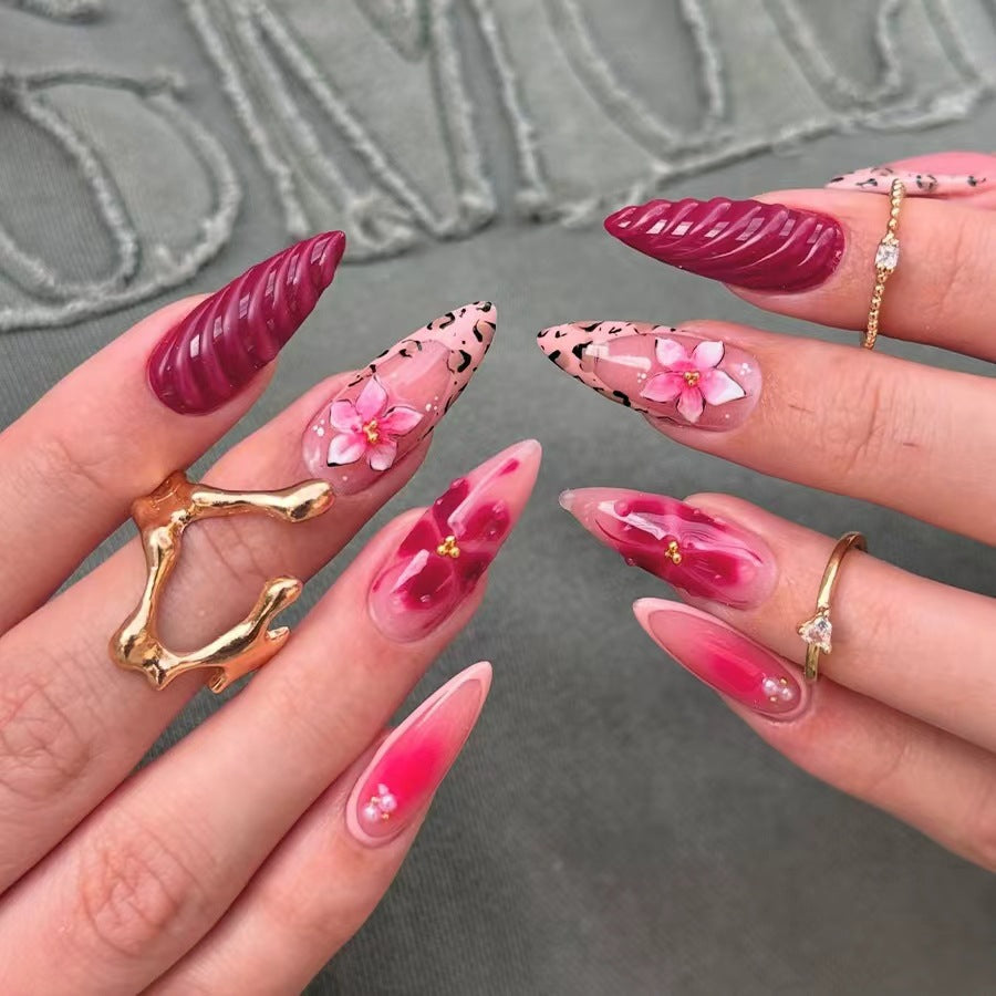 Floral Artistry Press-On Nail Set Kalsten